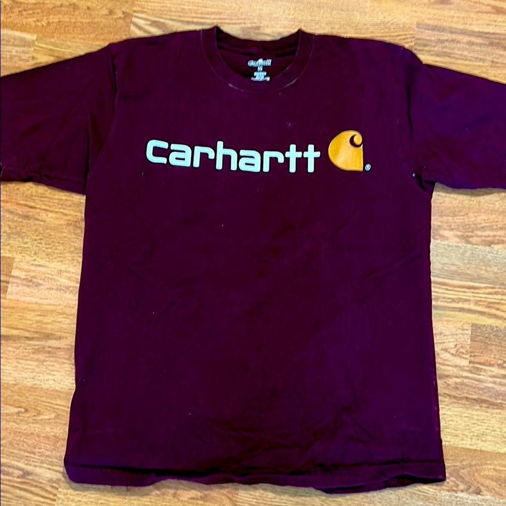 Carhartt Burgundy Logo Tee